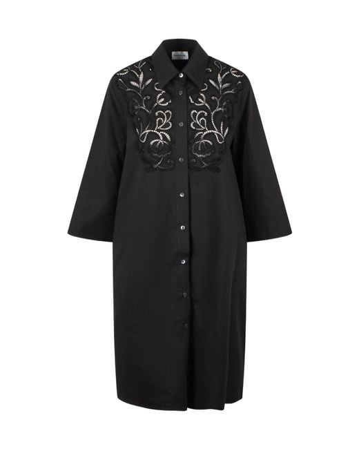 P.A.R.O.S.H. Black Midi Dress