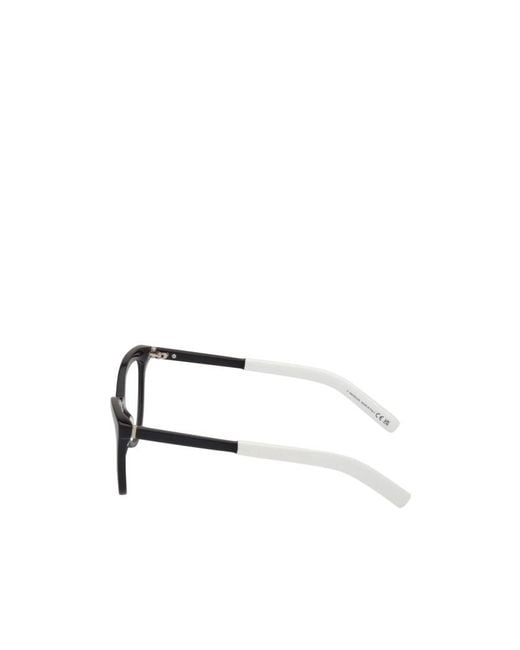 Moncler White Ml5208 Cat-Eye Glasses