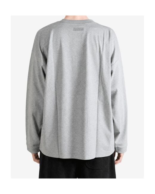 Vetements Gray Long-Sleeve T-Shirt for men