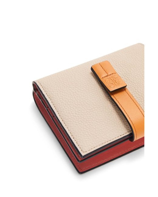 Loewe White Compact Zip Wallet
