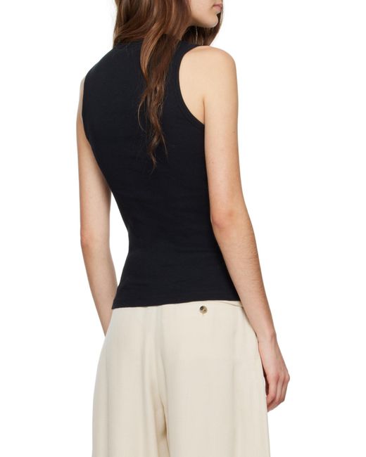 J.W. Anderson Black Jw Anderson Anchor Logo Tank Top