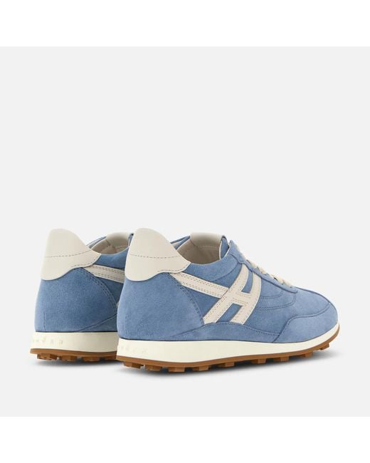 Hogan Blue H699 Suede Sneakers