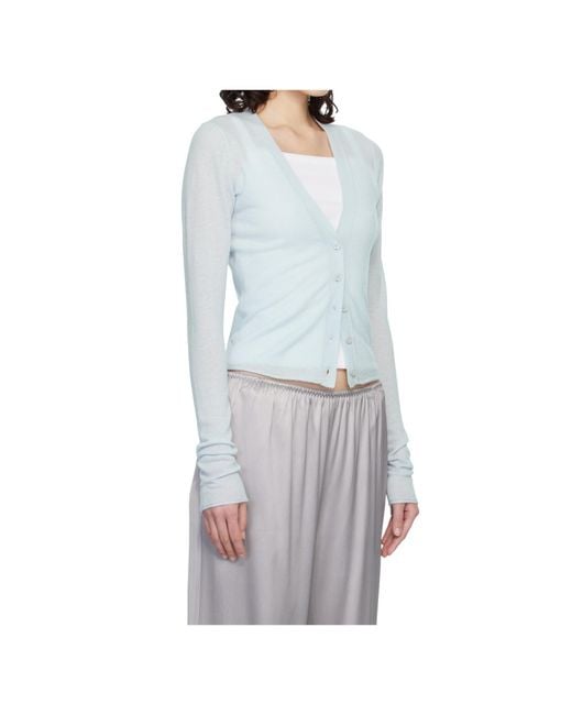 Skims Gray Button-Down Knitwear