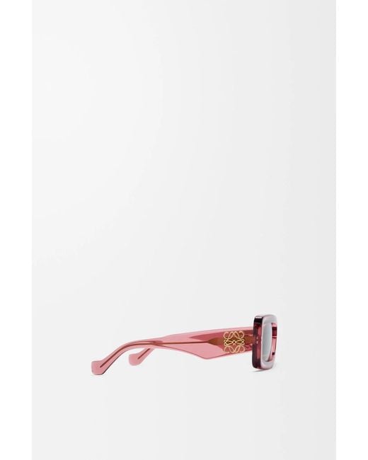 Loewe Pink Rectangular Sunglasses