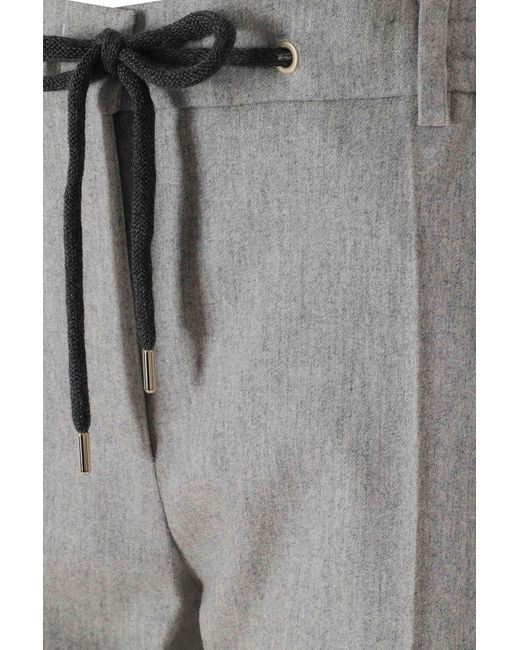 Eleventy Gray Belt Loop Casual Pants