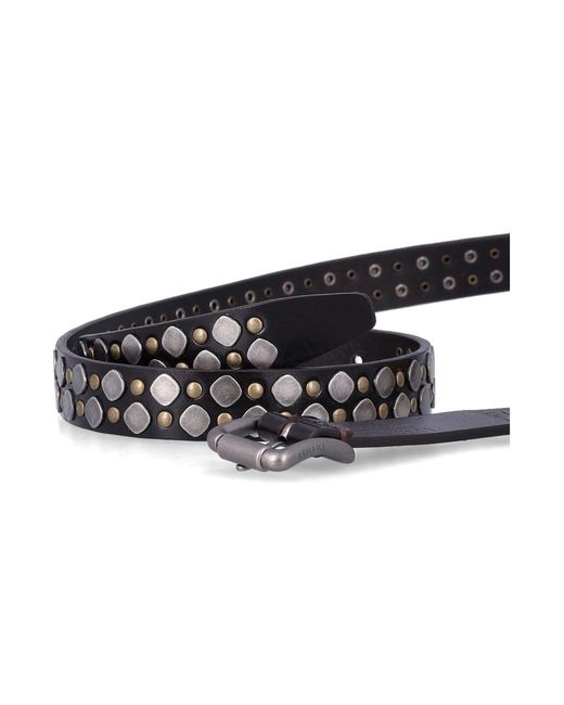 Lemaire White Studded Buckled Rio Belt for men
