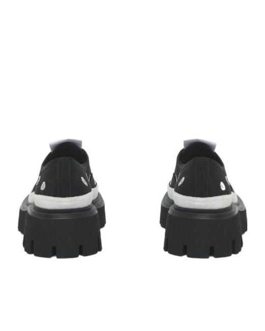 McQueen Black Ollie Skull Low-Top Sneakers for men