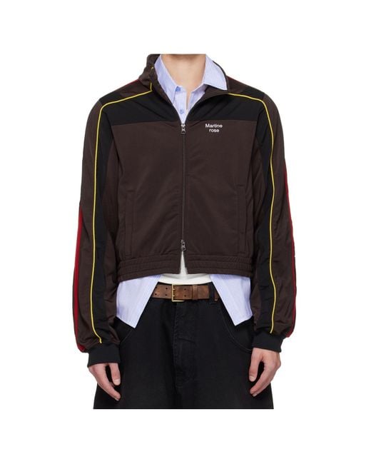 Martine Rose Blue Shrunken Track Jacket for men