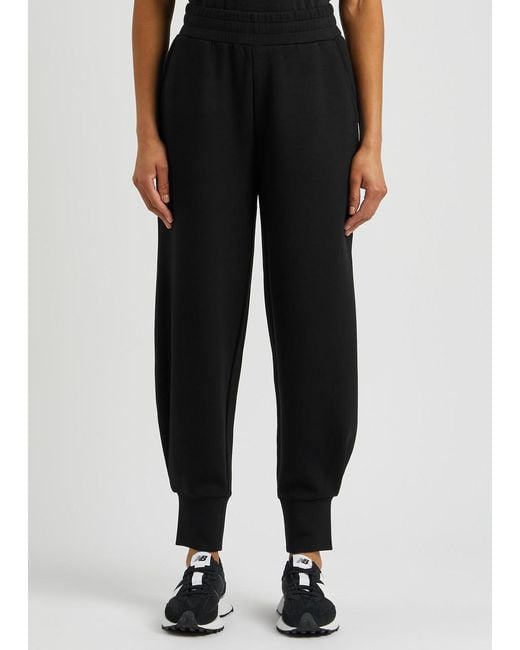 Varley Black The Relaxed Pant Stretch-Jersey Sweatpants