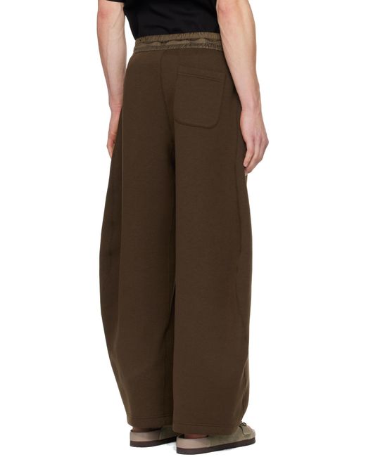 Sacai Brown Drawstring Trousers for men
