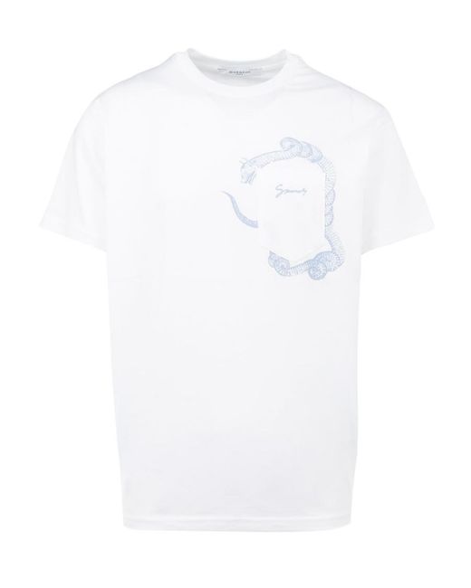 Givenchy White Short-Sleeved T-Shirt for men