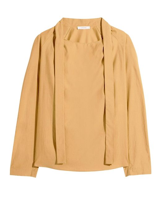 Lemaire Multicolor Ascot Long-Sleeved Blouse