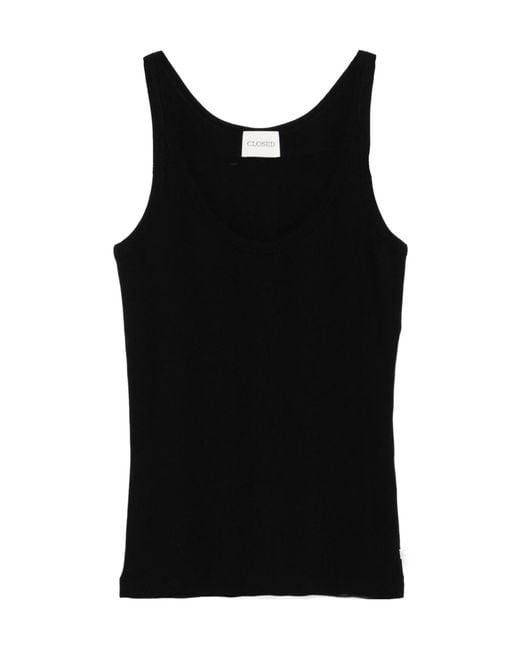 Closed Black Cotton Tank Top
