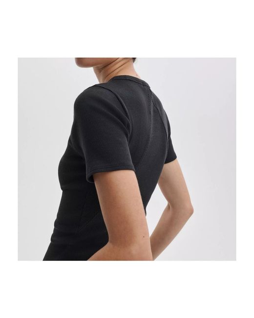 Rag & Bone Black Crew Neck Short-Sleeved T-Shirt