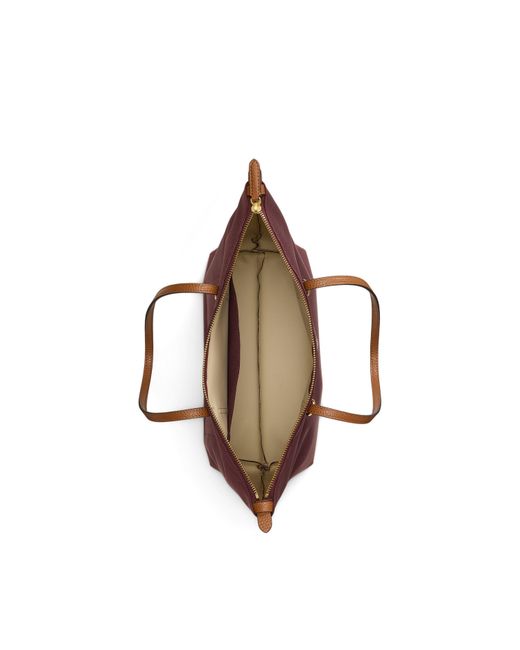 Ralph Lauren Purple Zipclosure Bag