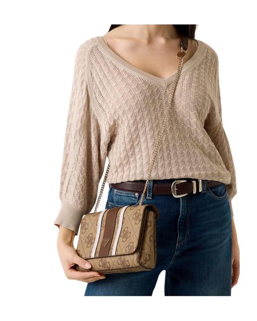 Guess Brown Noelle Shoulder Bag