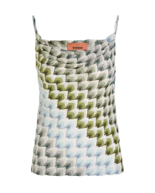 Missoni Green Patterned Lace Top