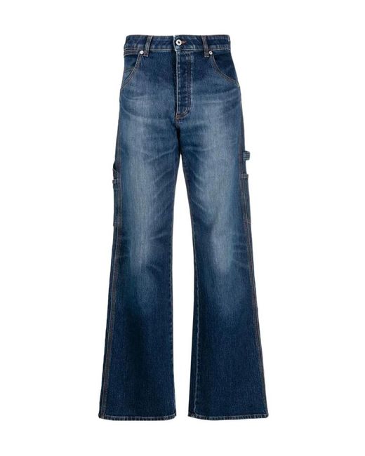 Heron Preston Blue Straight Leg Pants