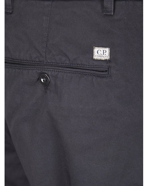 C P Company Blue Straight-Leg Chino Pants for men