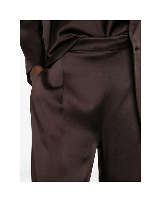 Max Mara Brown Wide-Leg Casual Pants