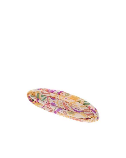 Etro Pink Logo Hair Accessories
