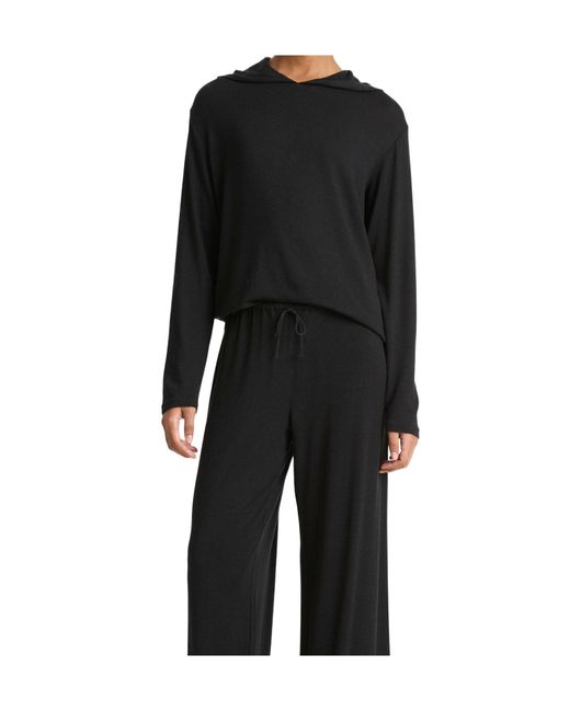 Vince Black Long-Sleeve Hoodie