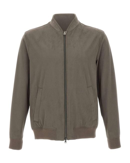 Herno Gray Resort Bomber Jacket for men