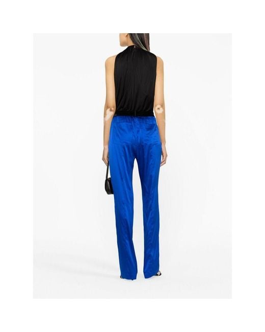 Tom Ford Blue Logo Casual Pants