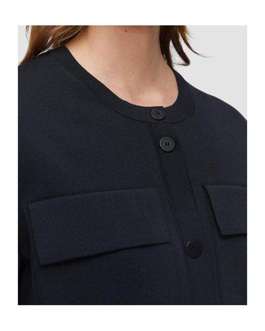 Joseph Black Viscose Knit Stretch Cardigan Jacket