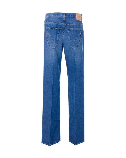 Dondup Blue Jacklyn Loose-Fit Jeans