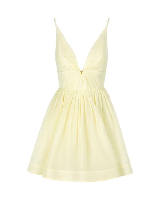 Zimmermann Yellow Suspender Dress