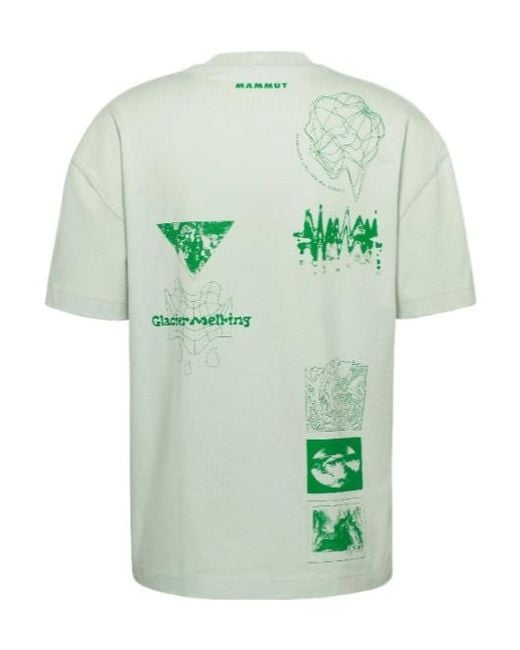 Mammut Green Base Relaxed T-Shirt Glacier for men