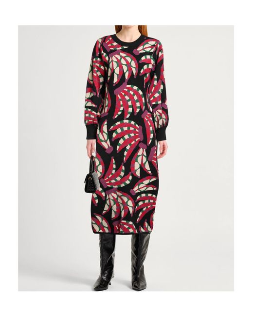 Farm Rio Red Long-Sleeved Dress