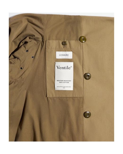 Lemaire Natural Cropped Trench Coat