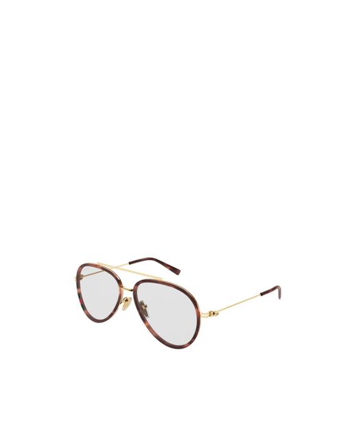 Gucci White Eyewear Aviator Frame Sunglasses
