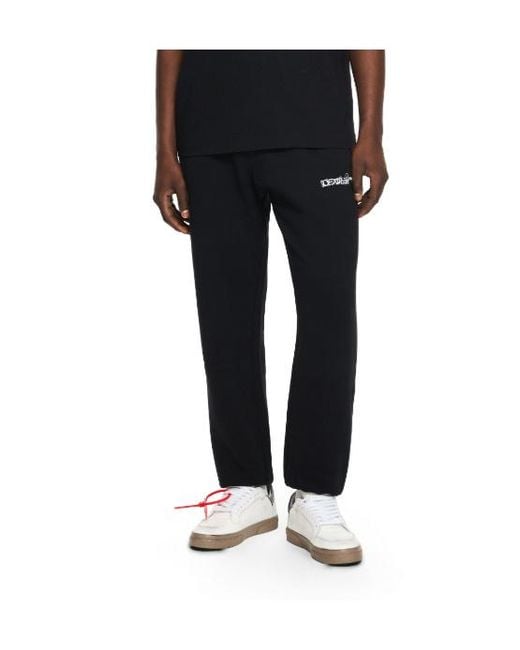Off-White c/o Virgil Abloh Blue Heraldic Arrow Cuffed Track Pants for men