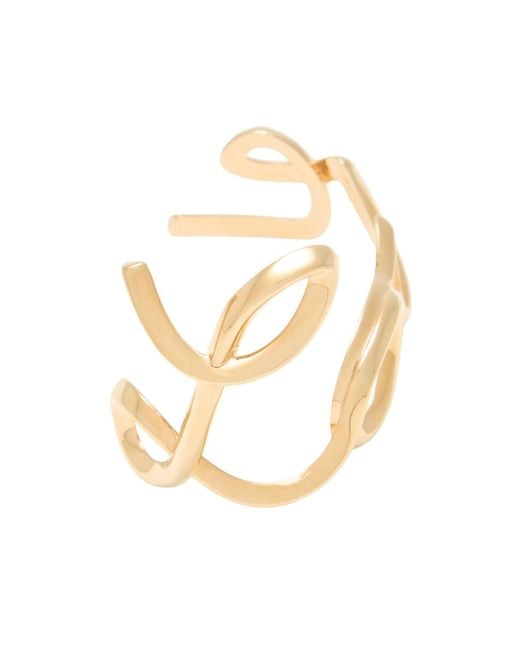 Chloé Metallic Minimalist Buckle-Free Metal Bracelet