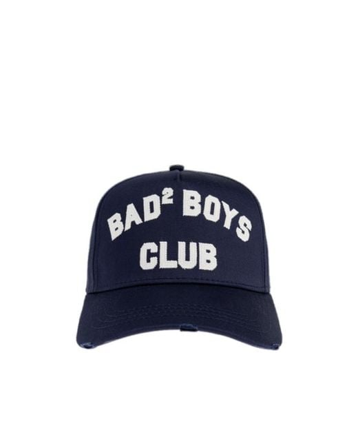 DSquared² Blue D2 College Baseball Cap for men
