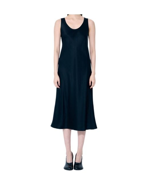 Max Mara Blue Banjo Sleeveless Midi Dress