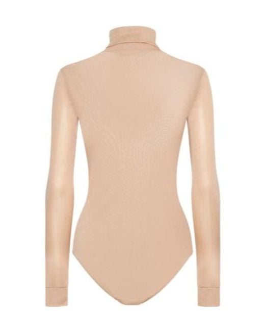 Maison Margiela White High-Neck Bodysuit
