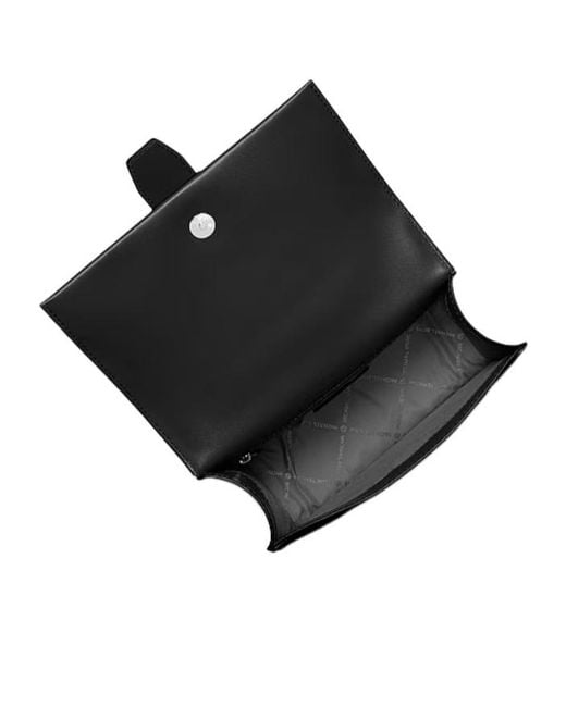 Michael Kors Black Greenwich Small Saffiano Leather Crossbody Bag