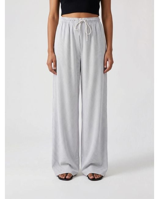 Emporio Armani Gray Elasticated Drawstring Waistband Trousers