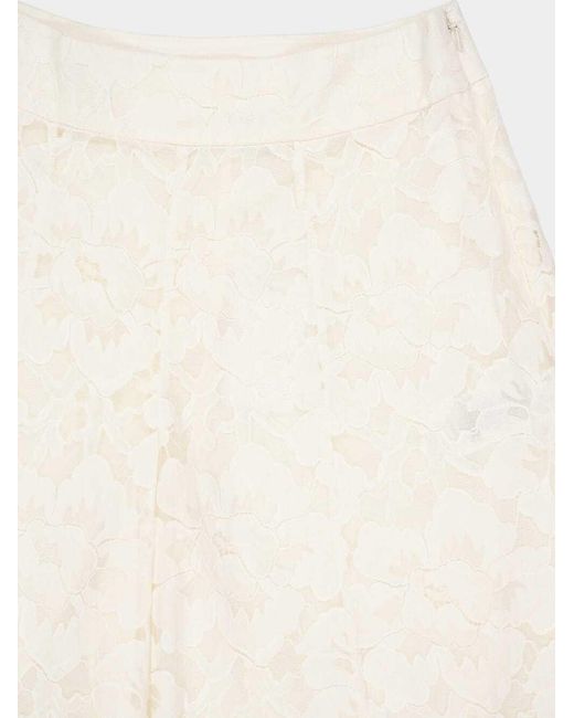 Zimmermann White Lace-Culotte Trousers