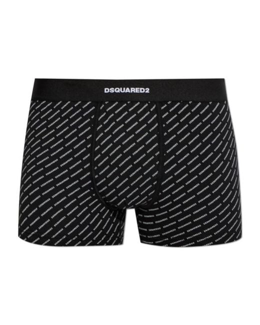 DSquared² Black Boxer Briefs for men