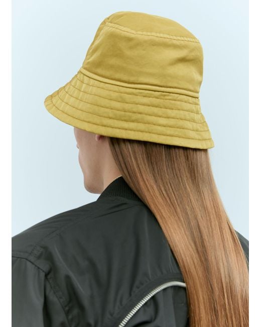 Dries Van Noten Black Stitch Detail Bucket Hat for men
