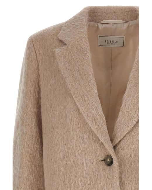 Peserico Brown Single Breasted Blazer