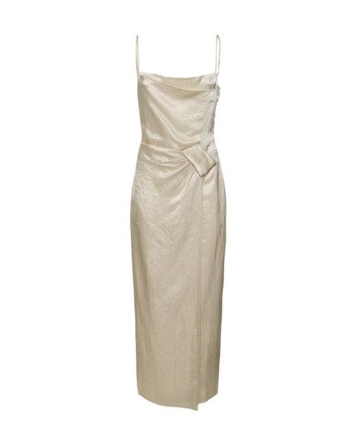 Nanushka Natural Strap-Up Dress