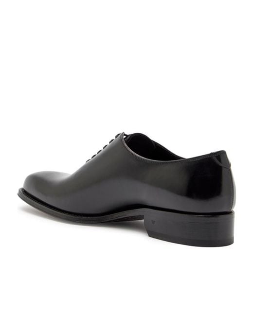 Tom Ford Black Lace-Up Front Business Dress Shoes for men