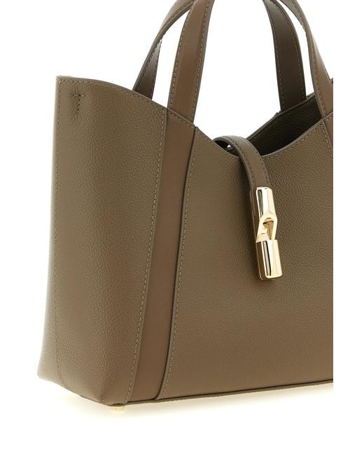 Furla Brown Goccia S' Shopping Bag