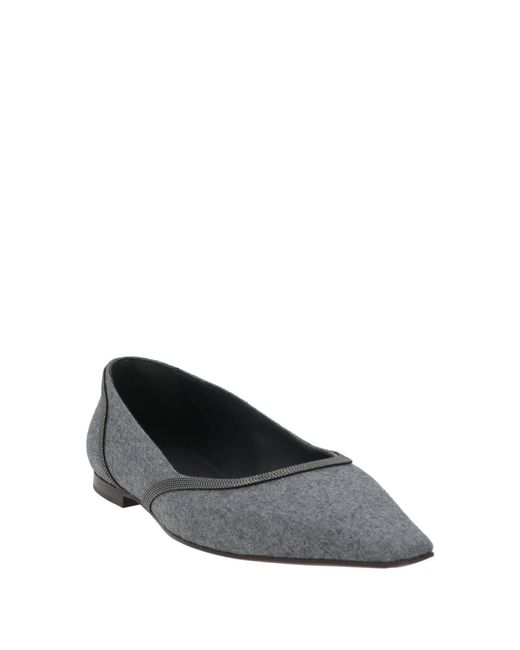 Brunello Cucinelli Blue Simple Ballet Flats